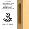 AlloyTech Pocket Door Pull Swivel Handle with Concealed Hardware and