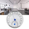 Stainless Steel Round Thermometer Outdoor Thermometer Hygrometer Waterproof Large Weather