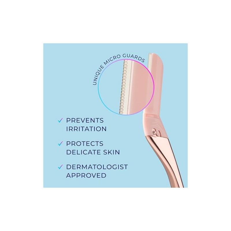 Schick Hydro Silk Dermaplaning Wand, herramienta dermataplaning con 6 cuchillas