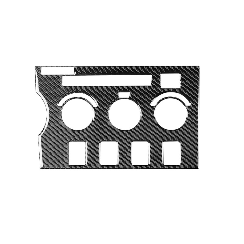 Carbon Fiber Console Interior Trim A/C Climate Control Knob Panal