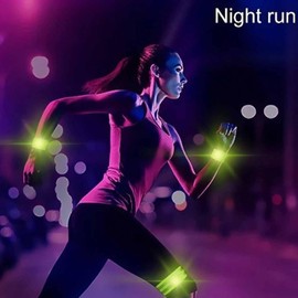 Reflective Armband Wrist Ankle Band for Night Jogging Safety Cycling Glow-in-the-Dark Blue BL09570 100ea