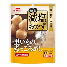 Reduced Salt Foods 25% Salt Reduced Daily Salted Side Dishes Satoimo Boiled Potato No Preservatives Additive-Free 2.6 oz (75 g) x 2 Bags Set
