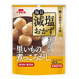 Reduced Salt Foods 25% Salt Reduced Daily Salted Side Dishes Satoimo Boiled Potato No Preservatives Additive-Free 2.6 oz (75 g) x 2 Bags Set