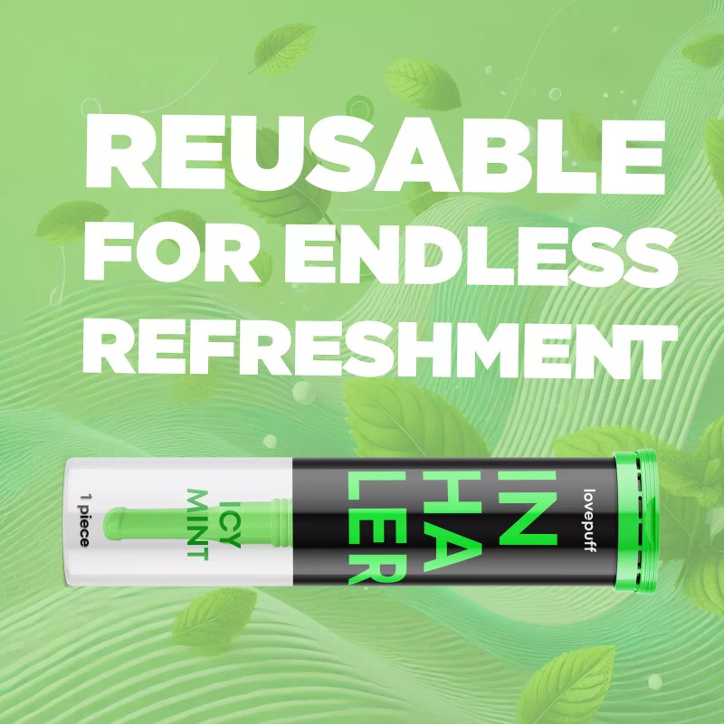 LovePuff Smokeless Aromatherapy Inhaler Quit Smoking Habit Replacement Icy Mint