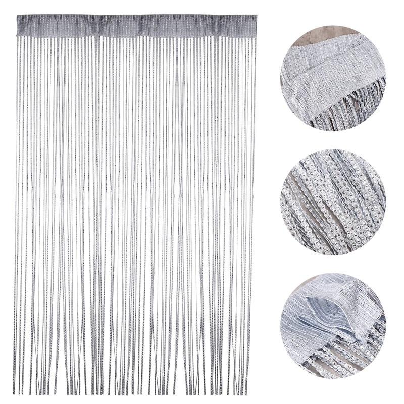 Door String Curtain, Wall Panel Fringe Window Room Divider Blind,