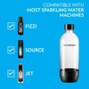 SodaStream 1L Black Classic Dishwasher Safe Bottle