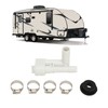RV Toilet Vacuum Breaker Kit 385316906 Stainless Steel Clamp Sealed