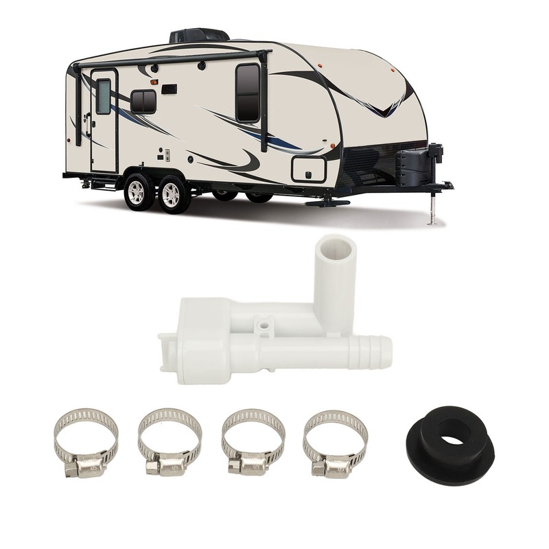 RV Toilet Vacuum Breaker Kit 385316906 Stainless Steel Clamp Sealed