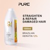 PURC Brazilian Keratin Treatment Smooth Repair Straight Hair Advanced Salon