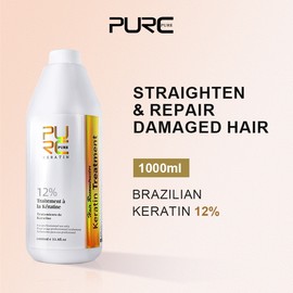 PURC Brazilian Keratin Treatment Smooth Repair Straight Hair Advanced Salon Hair Care 1000ml