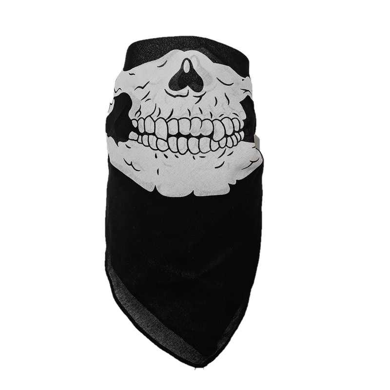 itisyours Skeleton Half Skull Face Bandana Mask Scarf Motocycling Biking