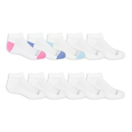 Fruit of the Loom girls Frg10113lxu2002 Socks, Multi-colored, Shoe Size 6-10.5 US