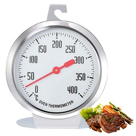 KAIYAYA Oven thermometer for ovens, stainless steel material, oven thermometer, high temperature resistance, baking thermometer for precise measurement of real-time temperature in the oven