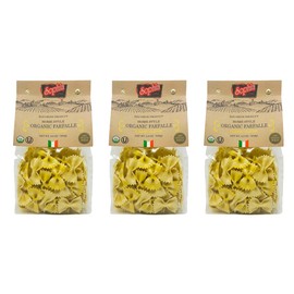 Sophia Foods Two-Color Farfalle Pasta, Lemon Flavored, 8.8oz Bag - Bright and Flavorful (3-pack)