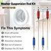 WH16X10158 WH16X10159 4PCS Washer Suspension Rod Set Compatible with G-E