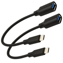 Hawpasy 2 PCS Adapter TypeC Auf USB OTG Adapter 5 Gbps, TypeC Auf USB A OTG Kabel, C Adapter Auf Kompatibel Mit 16 15, M4, S24 S23, C Kabel 20cm, Plug & Play, Fähig