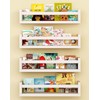Onlysky Set of 4 Wall-Mounted Kid's Bookshelf - White Floating