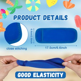 JANYUN 8 Pack Ice Pop Sleeves, Reusable Popsicle Holder for Kids Sublimation Blank Popsicle Holder Freeze Pop Holders Neoprene Popsicle Sleeves Bags for Boys Girls Adults Heat Press Transfer