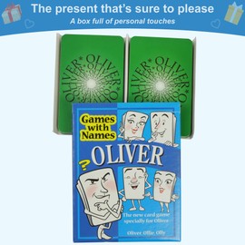 GoForItGames.com Mens or boys stocking fillers for men or boys called OLIVER (ideal as birthday gifts for him, secret Santa gifts for him, for him or original Xmas gift for the man who has it all!)