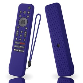 Silicone Case Cover for Sony RMF-TX910U RMF-TX810U Remote Silicone Cover Skin Protective Sleeve for RMF-TX910U Backlit Sony TV Remote Control with Lanyard(Midnight Blue)