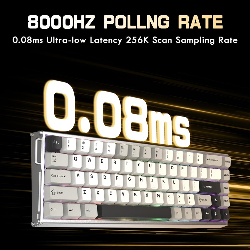 ATTACK SHARK X68MAX HE 60% Wired Magnetic Switch Keyboard,Full Aluminum