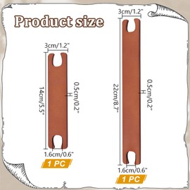 PH PandaHall Pack of 2 Wooden Weaving Ships Weaving Tools Crochet Hook Loom Crochet Set Accessories for Sweater Scarves Tapestries Knitting