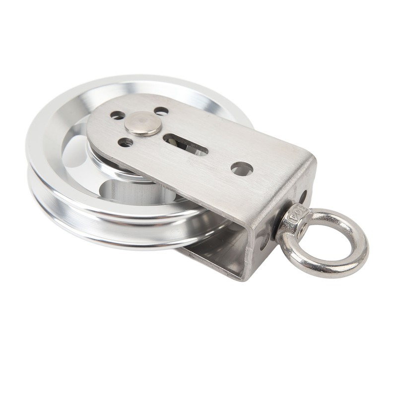 Cable Pulley Wheel Stainless Steel 360 Degree Rotation Traction Wheel