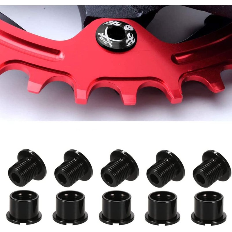 Bicycle Chainring Bolts Single M8x6mm Super Light Aluminum Alloy Bolts
