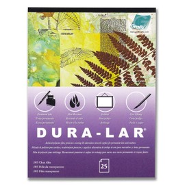Grafix Clear 11 x 14”, Pad of 25 – Ultra 003” Dura-Lar Film, Acetate Alternative, Glossy Surface for Protective Coverings, Stencils, Color Separations, Window Applications, Overhead Transparencies