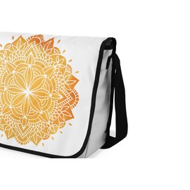 Bonamaison Digital Printed Messenger School Bags with Black Strap for Girls and Boys, Back to School, Messenger Bags for Students, Shoulder Bags, Size: 29 x 36 cm