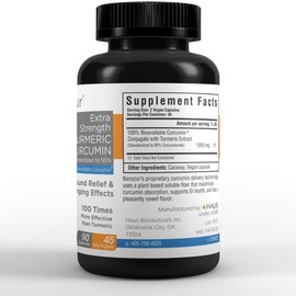 Nanocur Turmeric Curcumin - 100x More Active Than Turmeric, 170% More Active Than Curcumin + Black Pepper Extract. Joint Support, Relief, and Energy You’ll Feel. Organic Curcumin/Plant-Based Carrier.