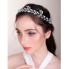 Chargances Bride Wedding Rhinestone Hair Vine Bridal Gold Hair Piece
