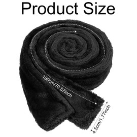 oruola Bathrobe Belt, Black Bathrobe Band Replacement, 180 cm x 4.5 cm Bathrobe Women Terry Cloth Band, Soft and Skin-Friendly Bathrobe Belt Black, Hotel Bathrobe Waist Belt, black