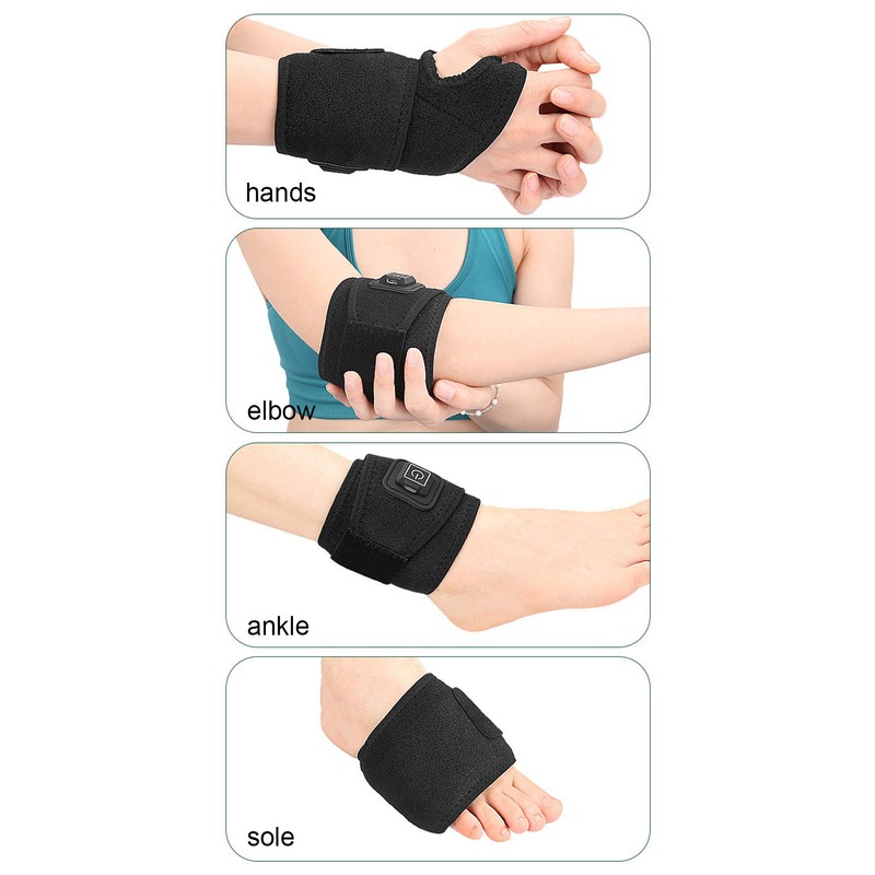 Electric Heated Wrist Brace Hot Compress Reduce Fatigue Keep Warm