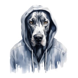 GRAZDesign Wall Sticker Dog Great Dane Cool Motif for Living Room, Bedroom, Teenager's Room, Wall Sticker as Wall Decoration, Wall Sticker - 60 x 50 cm