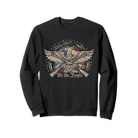 American Flag Patriotic Founding Fathers We The People USA Sweatshirt