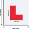Fully Magnetic Car P-Plates Red L Plate 2 Pack for