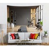 CORFOTO 6x4ft Fabric Modern Gym Interior Backdrop Fitness Equipments Yoga