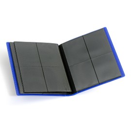 Leuchtturm 369509 TCG Album Slim Small with 20 Sleeves for 160 Sport Trading Cards Trading Cards Soft Cover Blue/Red