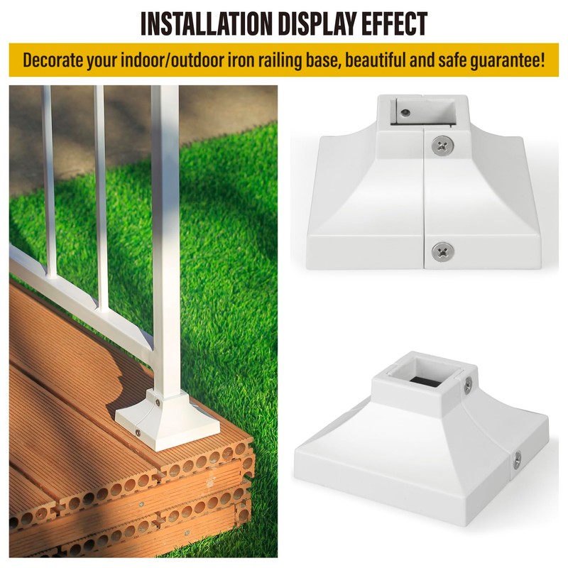 Epcee 1pcs Post 1" Aluminum Deck Post Base Cover, Post