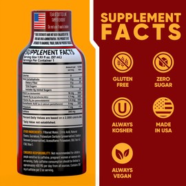 B12 Overload Extra Strength Energy Shot – Pomegranate – 260mg Caffeine, 14000% B12, Electrolytes – Energy & Vitality Support – Zero Sugar No Calories – Vegan, Kosher, Gluten-Free – 1.93 fl oz, 12-Pack