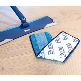 Bona Mop Microfiber Deep Cleaning Pad for Hardwood & Hard Surface Floors - 1-Pack - For Use With Bona Mops - Dual Zone Cleaning