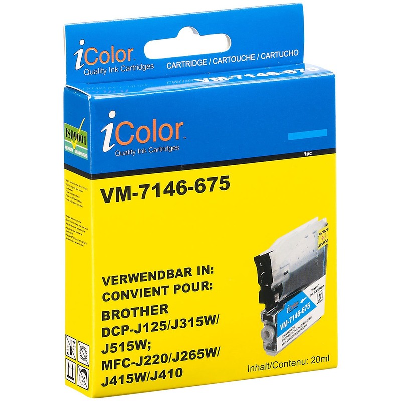 iColor Brother LC985 Cyan Inkjet Cartridges