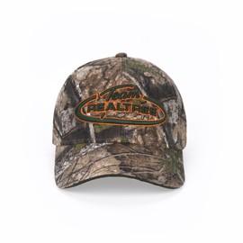Bell Rangers Realtree APX Camo Baseball Cap Hat for Men and Women 100% Cotton Twill (Peached) (Peached) (US, Alpha, One Size, 3D Team Realtree Emblem with Circle)