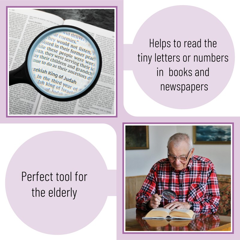 Mr. Pen- Magnifying Glass, 2 Pack, 10X Magnifier, 75mm Glass