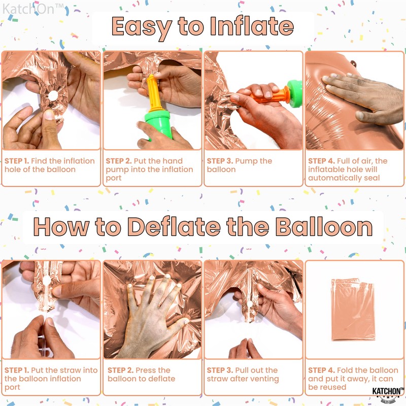 KatchOn, Rose Gold 2p Balloons - 40in, 23 for Women's