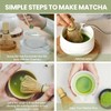 HYSHLC Matcha Whisk Set 4-Piece, Japanese Bamboo Chasen, Chashaku Scoop,
