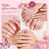 AZUREBEAUTY Vegan Nail Polish Set, Nude Pink Jelly Quick Dry