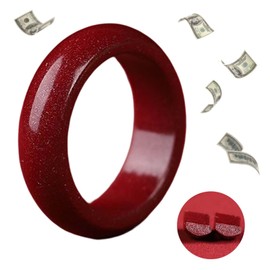 HETICA Feng Shui Cinnabar Ring, Attracting Wealth Cinnabar Feng Shui Ring for Men Women, Wealth and Protection Good Luck Money Amulet Lucky Rings That Bring Good Luck Mother's Day Gifts