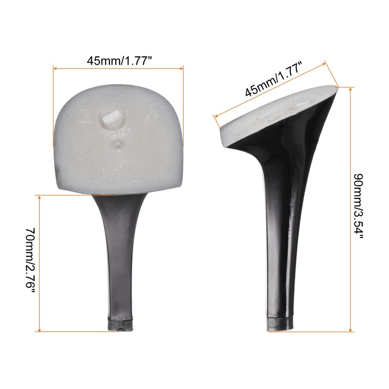 HARFINGTON 1pair Heel Repair Replacement 1.77"x3.54" High Stiletto Heel DIY
